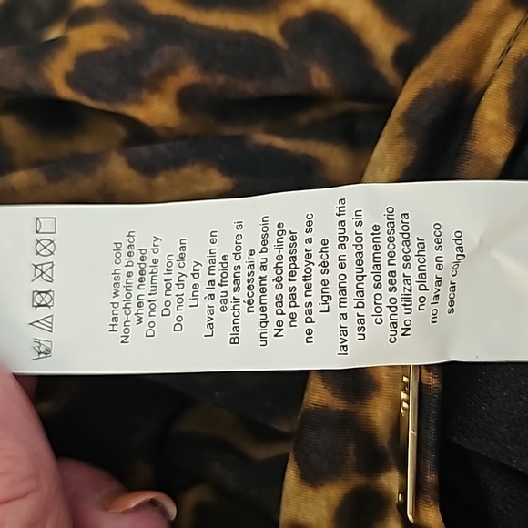 Lauren Ralph Lauren Leopard Print One-Piece Swimsuit Size 12 - Picture 13 of 14